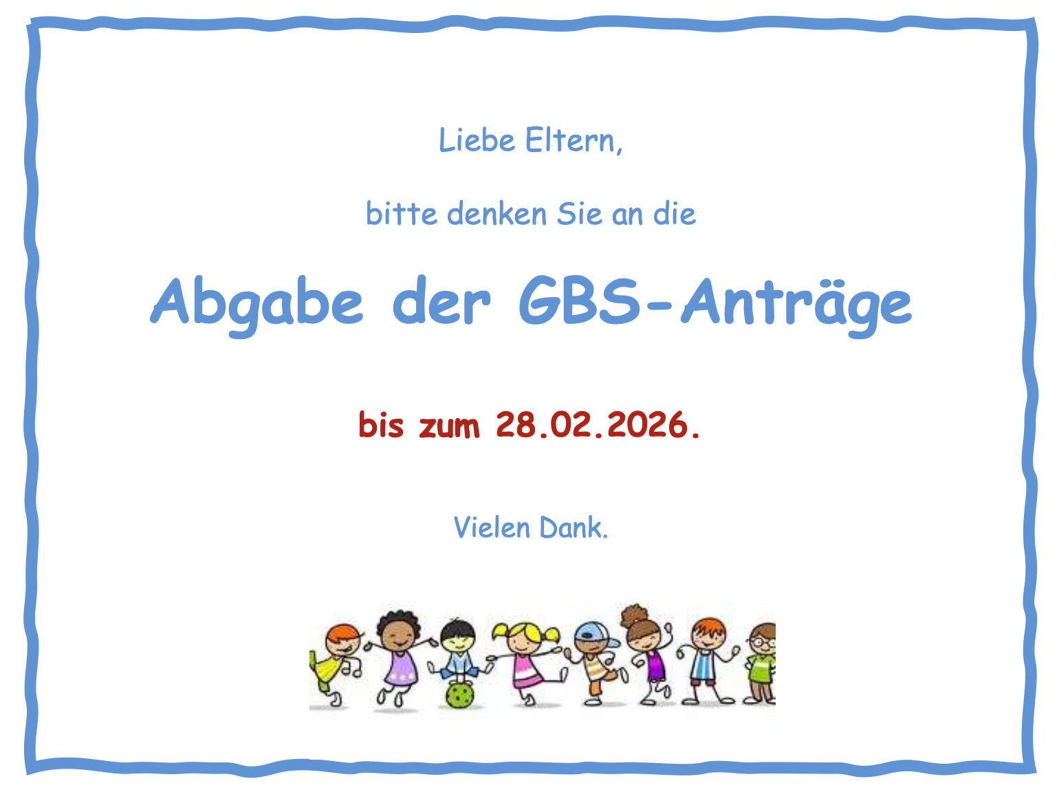 Abgabe der GBS-Anträge